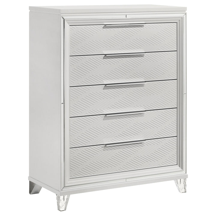 Coaster Furniture 224965 Marmore 5-drawer Bedroom Chest of Drawers White