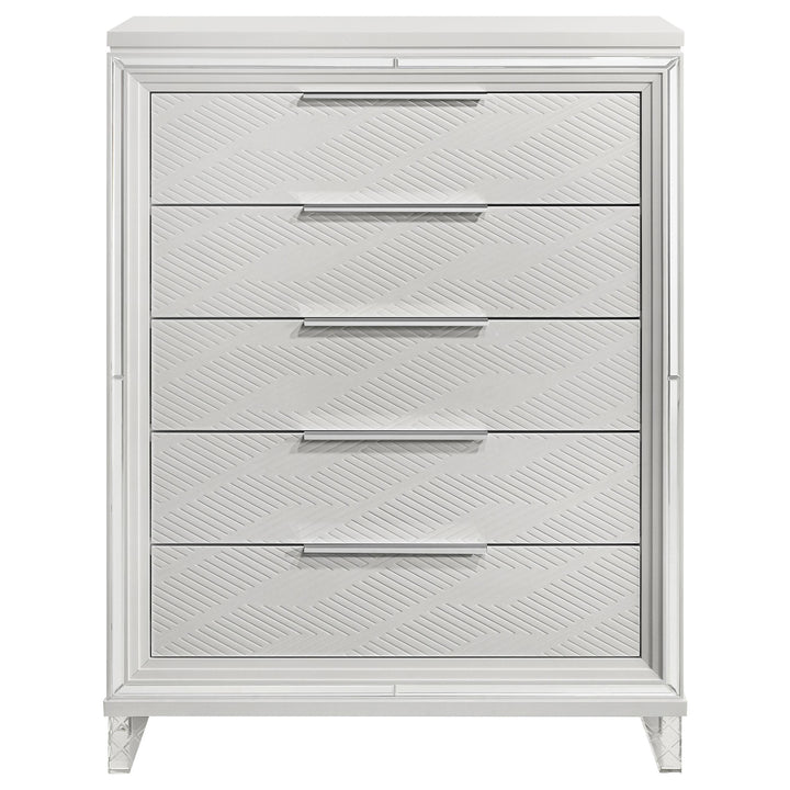 Coaster Furniture 224965 Marmore 5-drawer Bedroom Chest of Drawers White