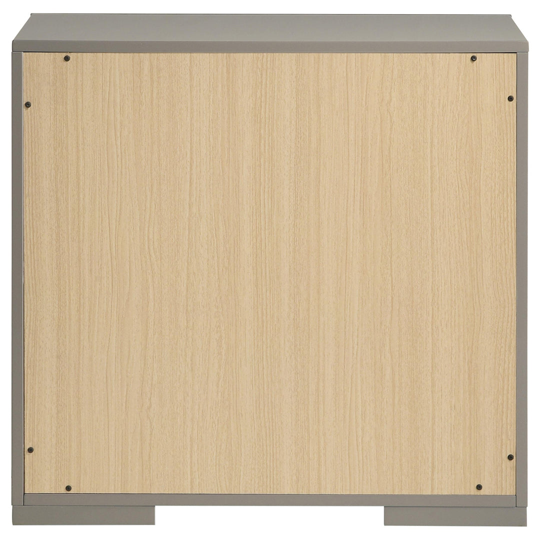 Coaster Furniture 224972 Ives 2-drawer Nightstand Bedside Table Grey High Gloss