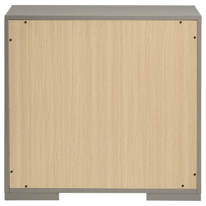 Coaster Furniture 224972 Ives 2-drawer Nightstand Bedside Table Grey High Gloss