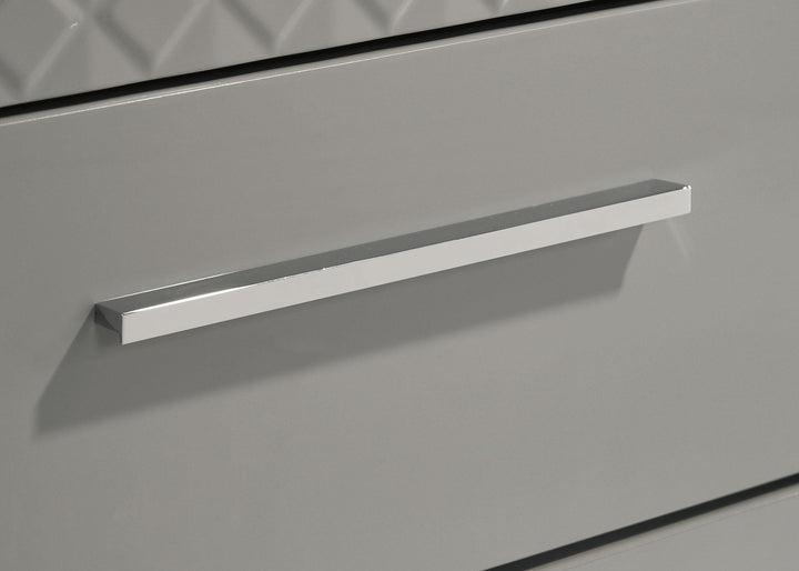 Coaster Furniture 224975 Ives 5-drawer Bedroom Chest of Drawers Grey High Gloss