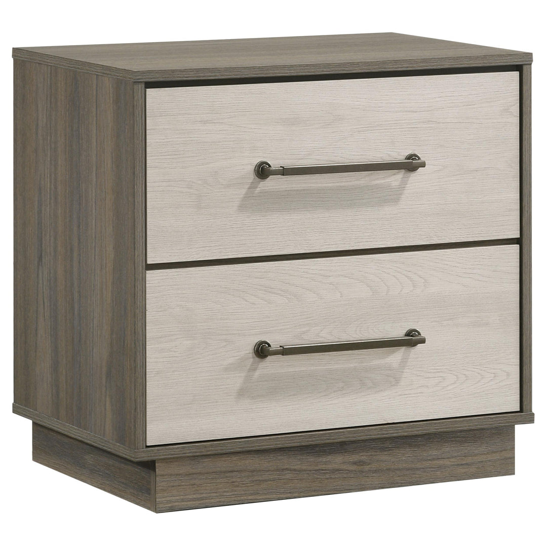 Coaster Furniture 224982 Fenwick 2-drawer Nightstand Bedside Table Grey Oak