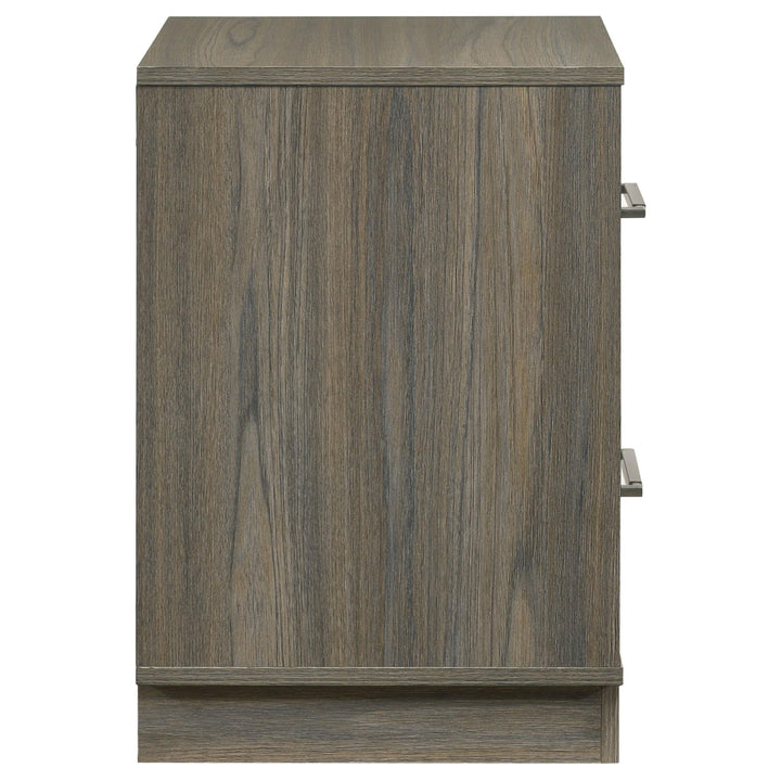 Coaster Furniture 224982 Fenwick 2-drawer Nightstand Bedside Table Grey Oak