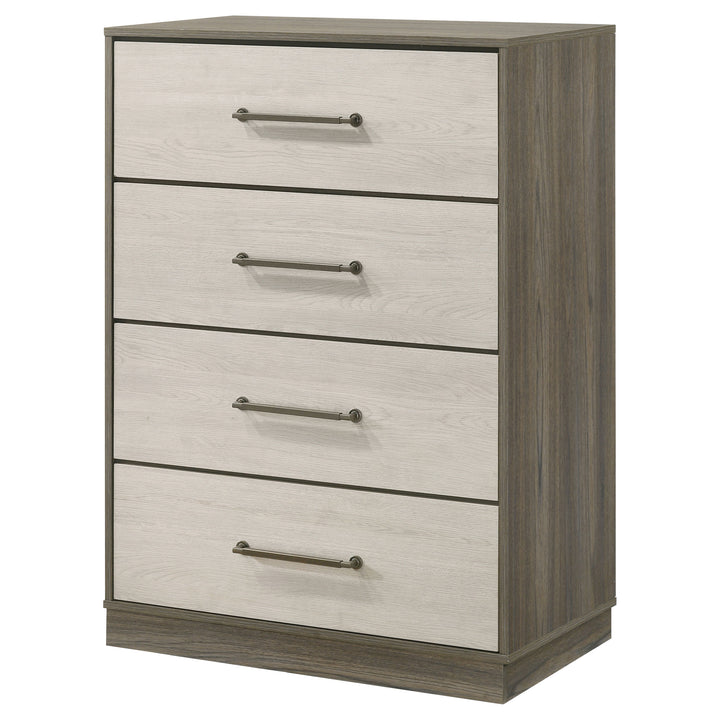 Fenwick - 4-Drawer Chest Of Drawers - Gray Oak