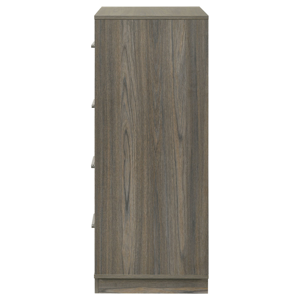 Fenwick - 4-Drawer Chest Of Drawers - Gray Oak