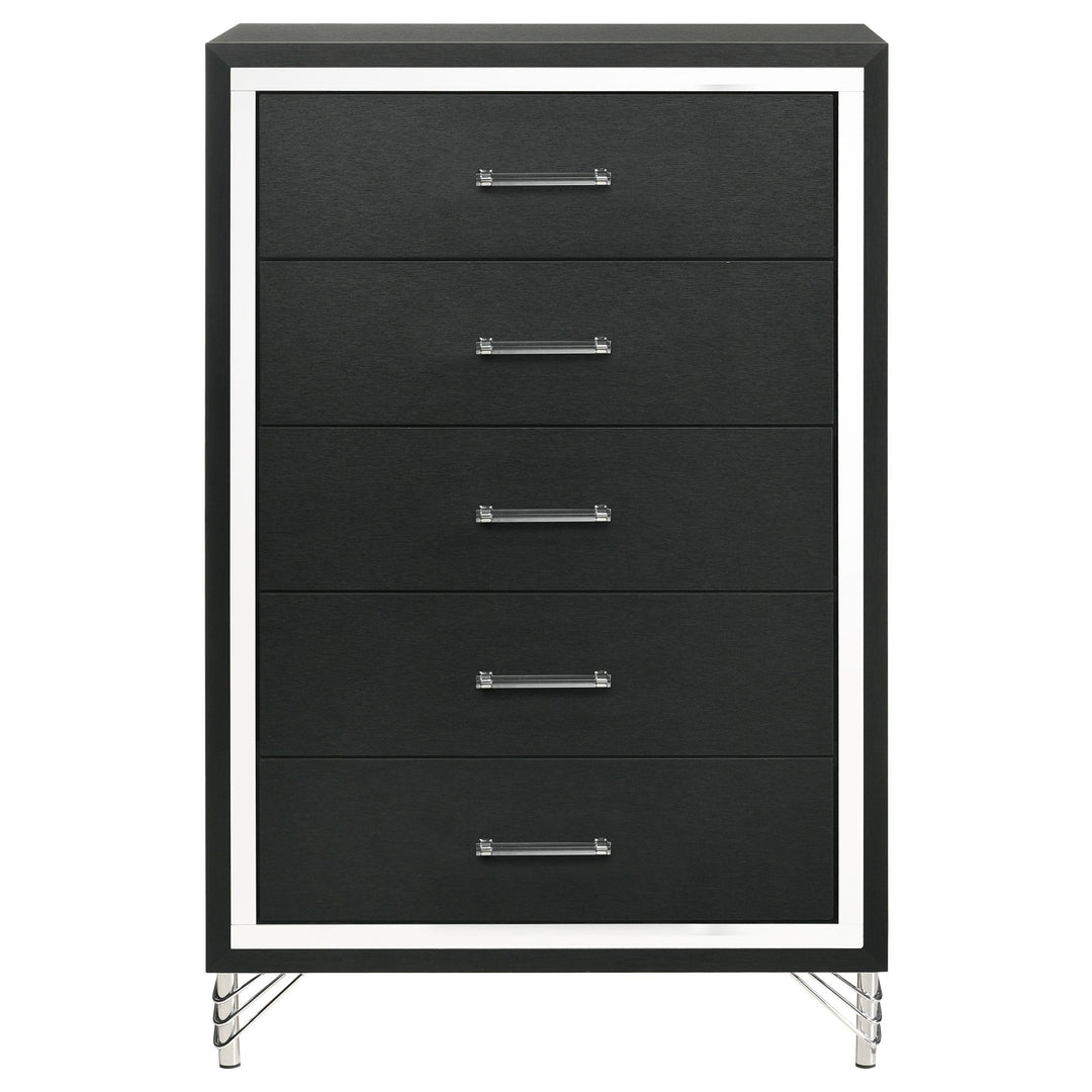 Coaster Furniture 224995 Lucia 5-drawer Bedroom Chest of Drawers Black