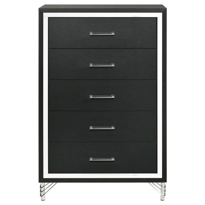 Coaster Furniture 224995 Lucia 5-drawer Bedroom Chest of Drawers Black