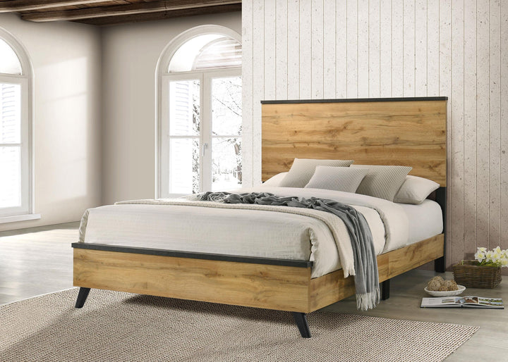 coaster-furniture-225001q-kaywood-52-inch-queen-panel-bed-natural-pine