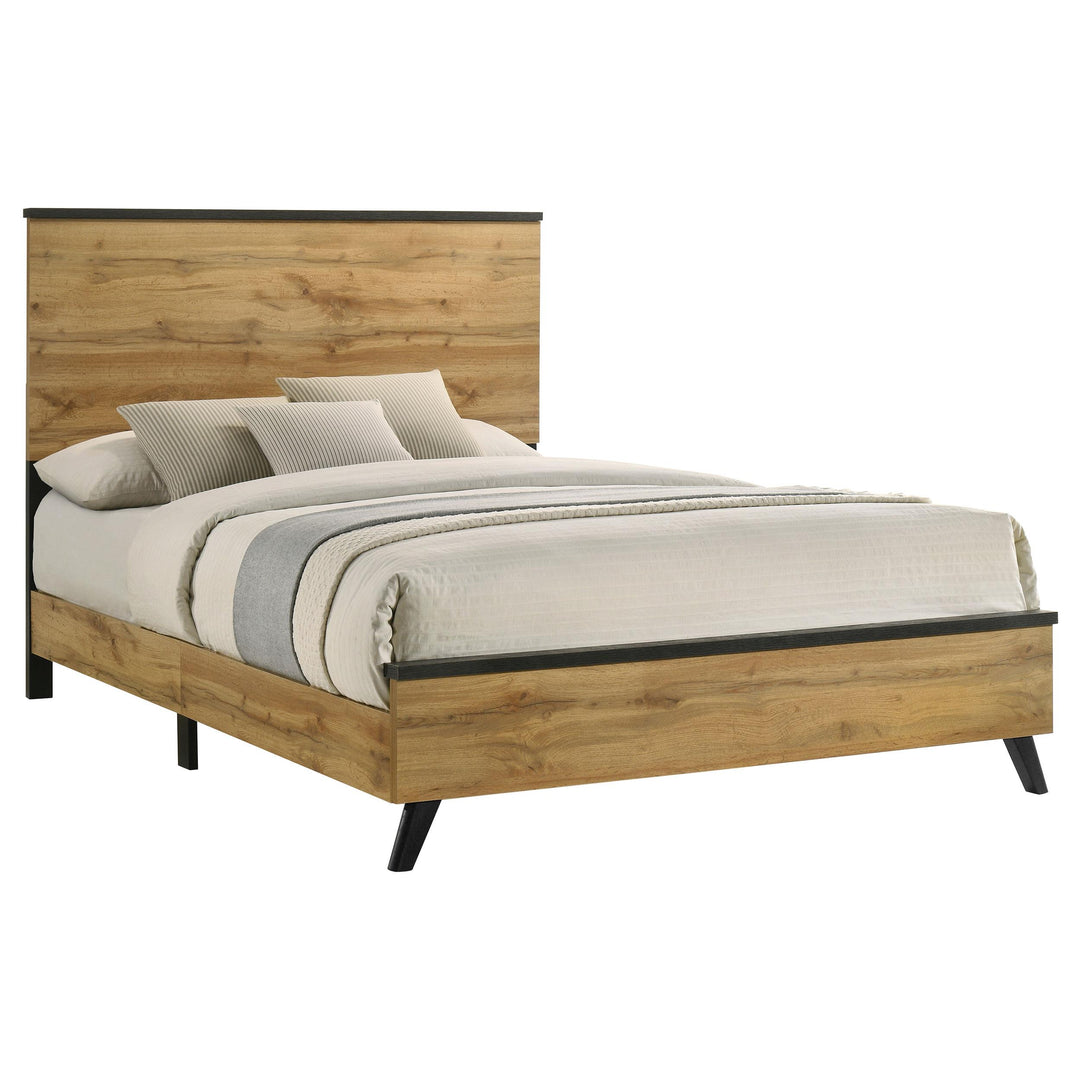 Coaster Furniture 225001Q Kaywood 52-inch Queen Panel Bed Natural Pine