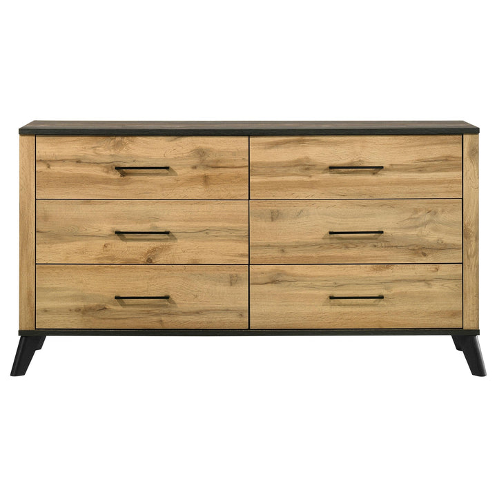 Coaster Furniture 225003 Kaywood 6-drawer Dresser Cabinet Natural Pine