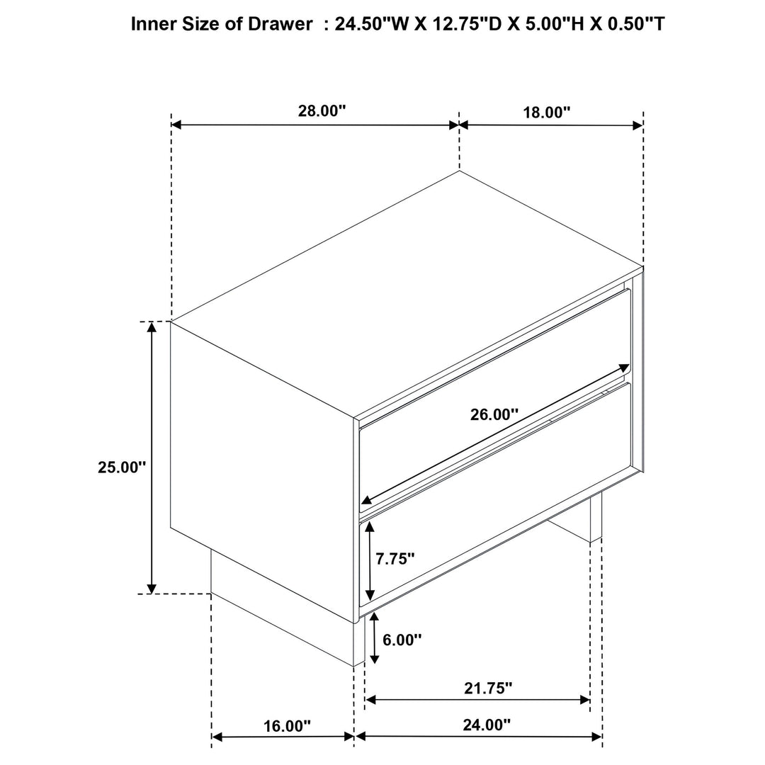 Coaster Furniture 225011Q-S5 Glenwood 5-piece Queen Bedroom Set Warm Brown