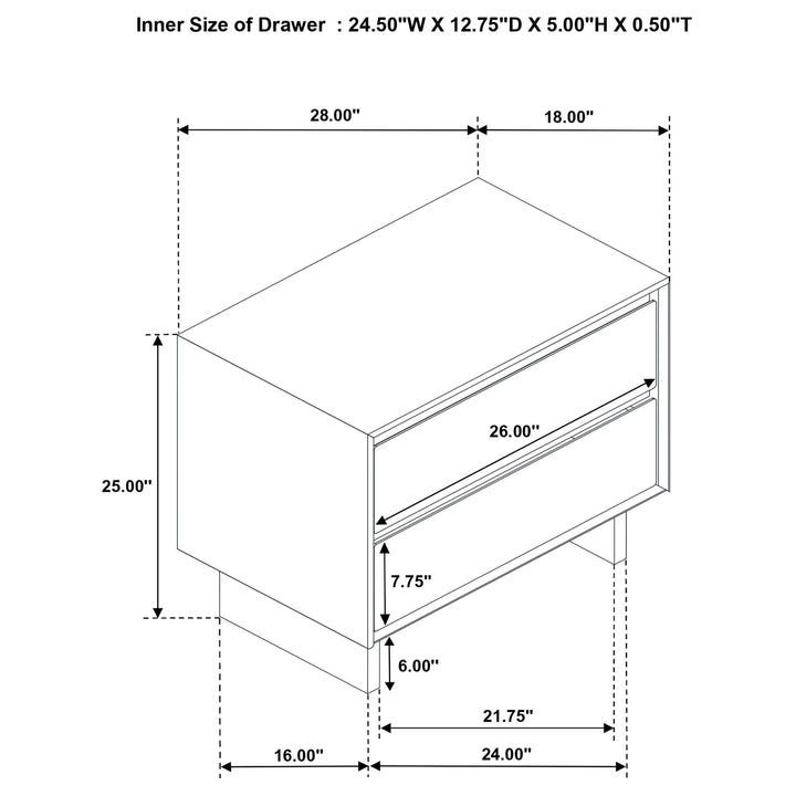 Coaster Furniture 225011Q-S5 Glenwood 5-piece Queen Bedroom Set Warm Brown