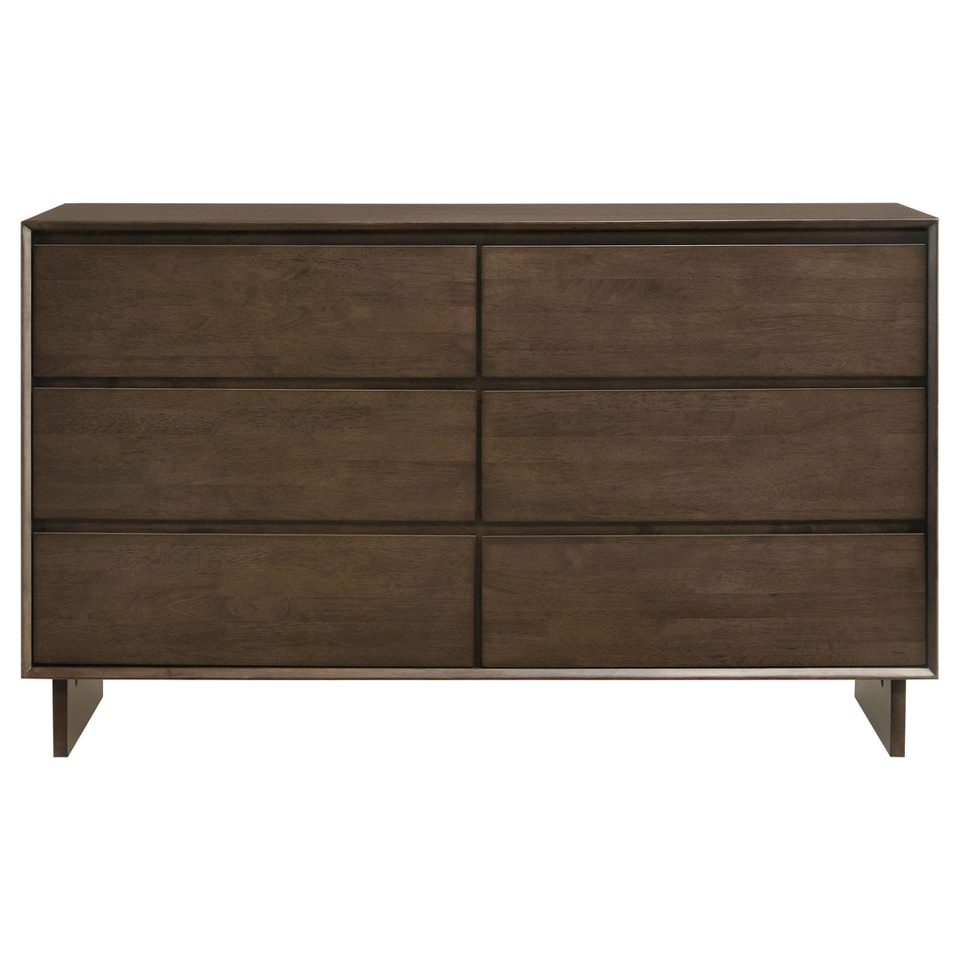 Coaster Furniture 225013 Glenwood 6-drawer Dresser Cabinet Warm Brown