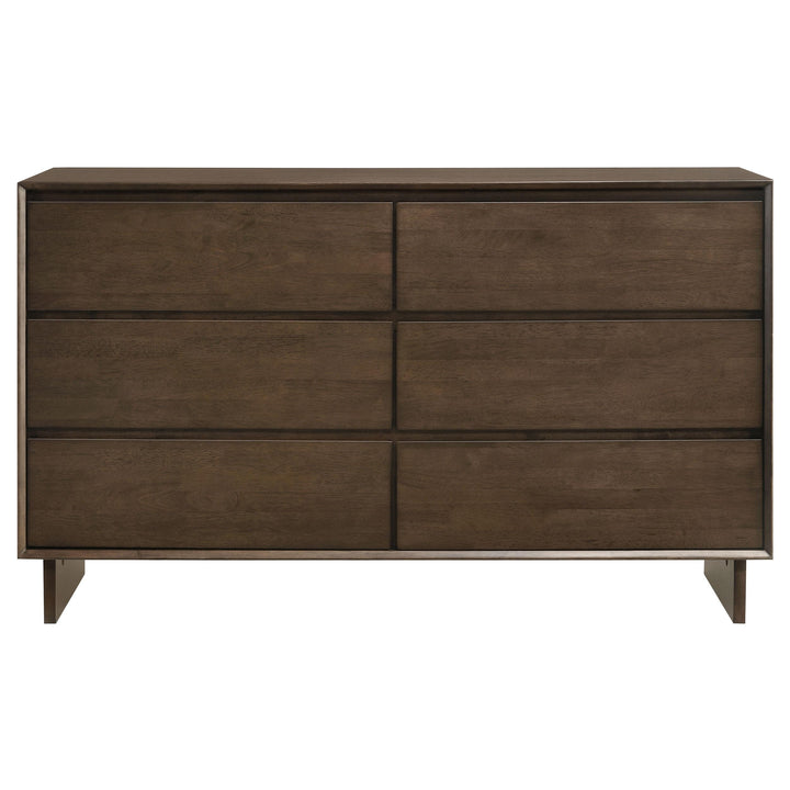 Coaster Furniture 225013 Glenwood 6-drawer Dresser Cabinet Warm Brown
