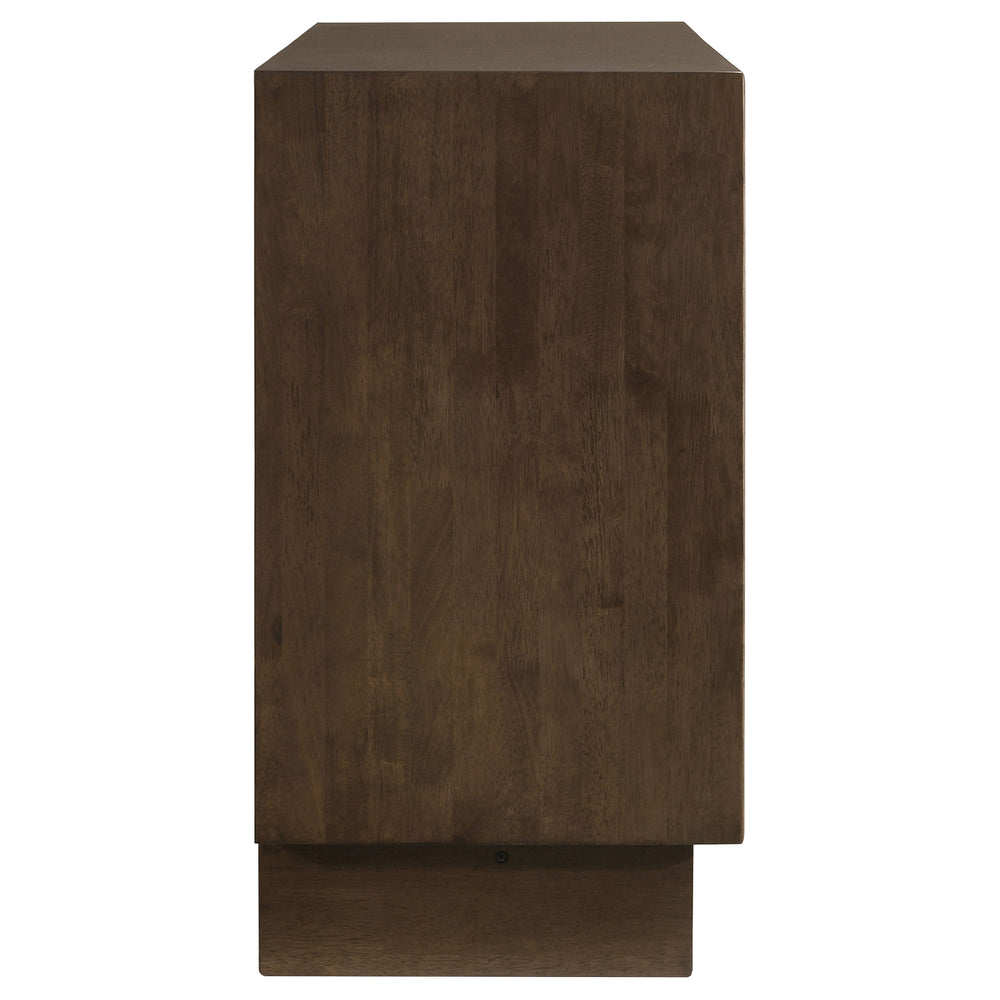 Glenwood - 6-Drawer Dresser Cabinet - Warm Brown