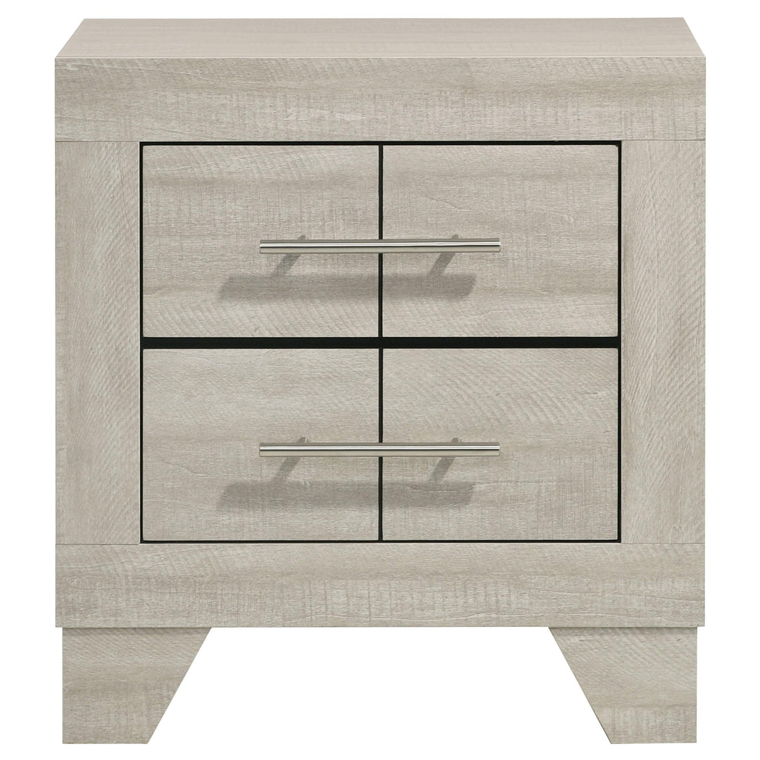 Coaster Furniture 225062 Trenton 2-drawer Nightstand Bedside Table Rustic Cream