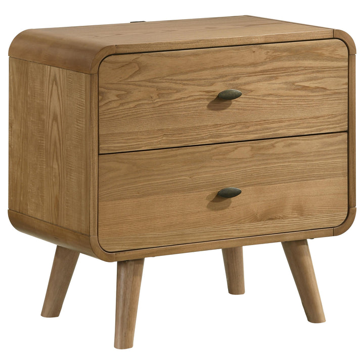Coaster Furniture 225092 Robyn 2-drawer Nightstand Bedside Table Light Ash