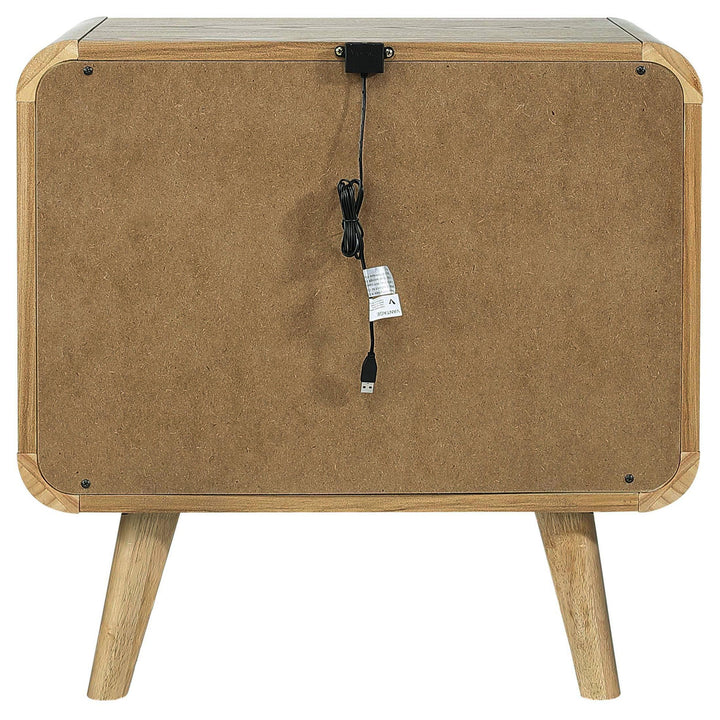 Coaster Furniture 225092 Robyn 2-drawer Nightstand Bedside Table Light Ash