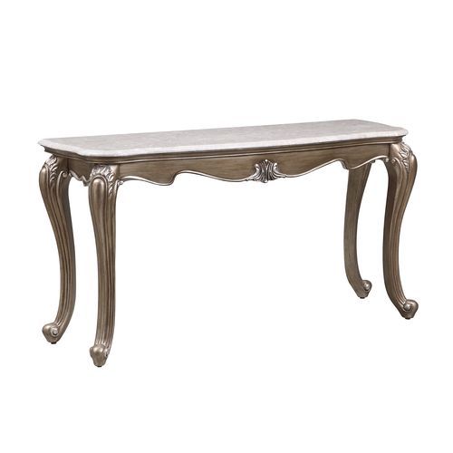 Elozzol - Sofa Table - Marble Top & Antique Bronze