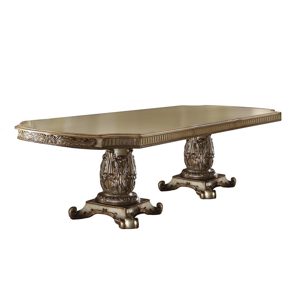 Vendome - Dining Table - Gold Patina & Bone