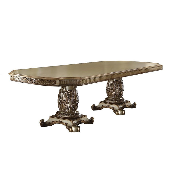 Vendome - Dining Table - Gold Patina & Bone