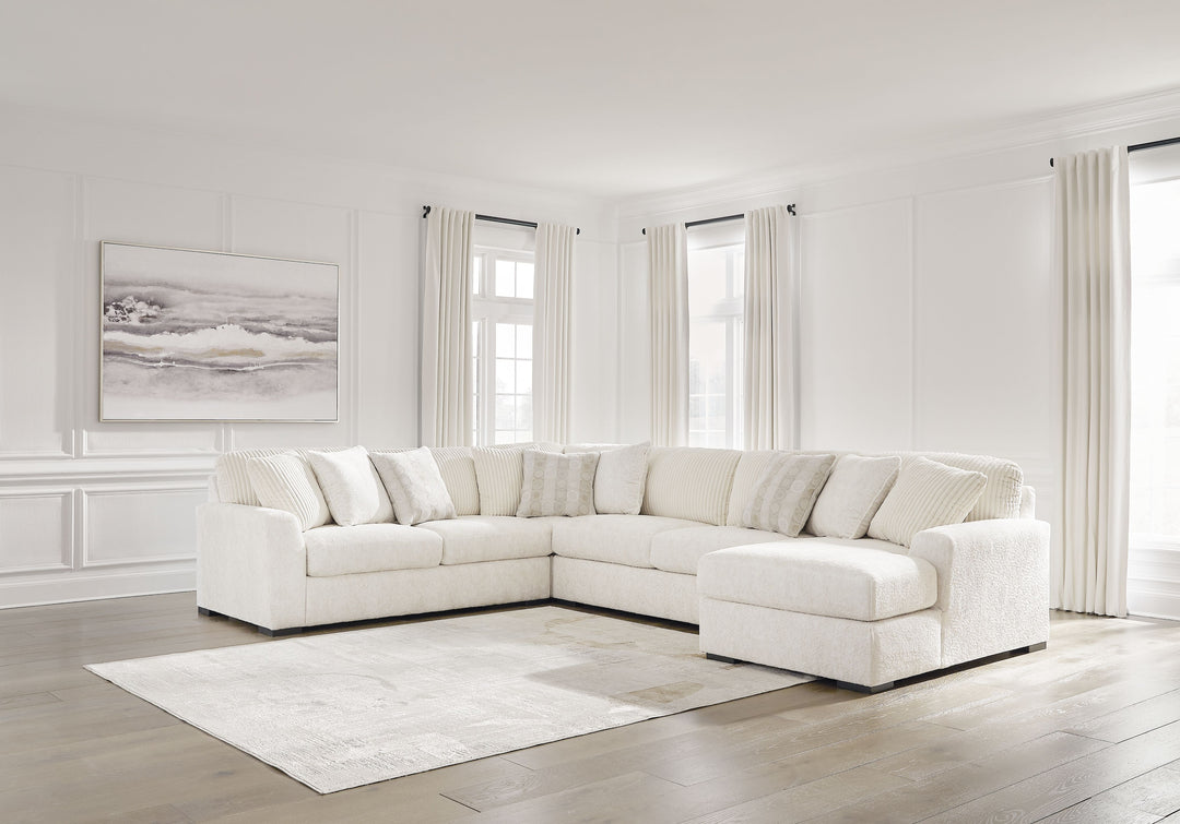Chessington - 4-Piece Sectional With Raf Corner Chaise - Ivory by Ashley Furniture product image