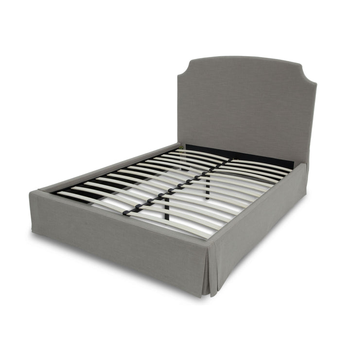 Modus Furniture Cbc3H55 Laurel Upholsteredskirted Panel Bed In Wheat