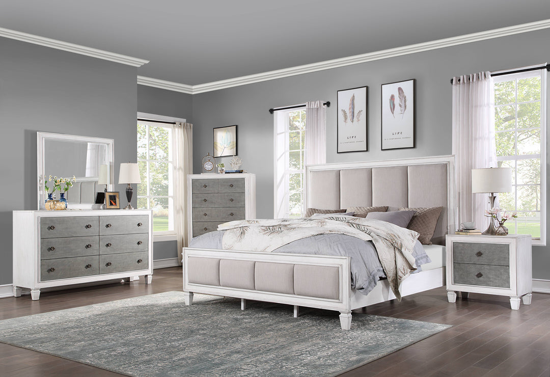 Katia - Eastern King Bed - White