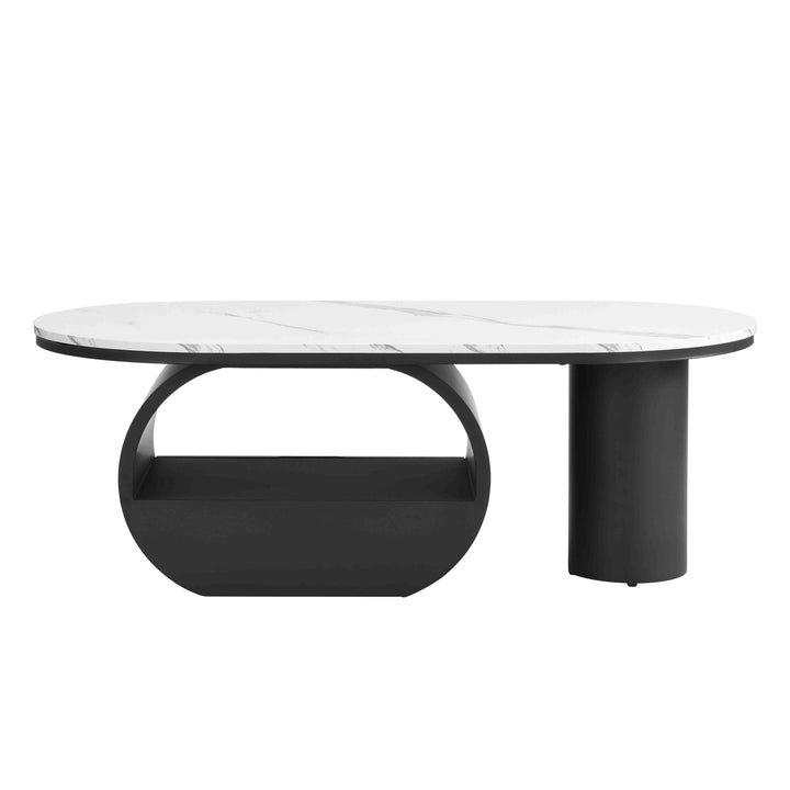 modern-oval-faux-marble-coffee-table-with-storage-drawer