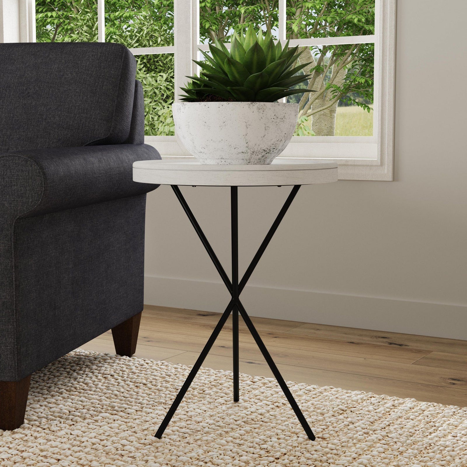 Melody Chairside Table White