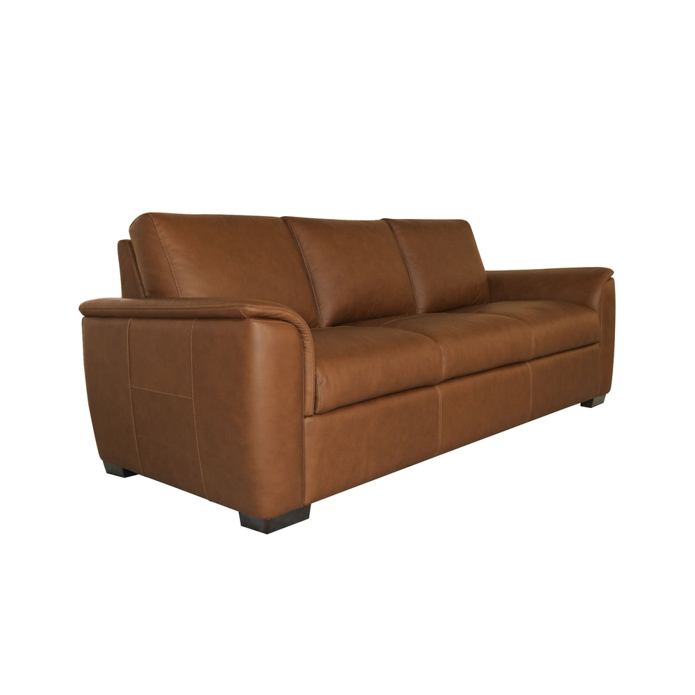 Henry Leather Sofa in Caramel