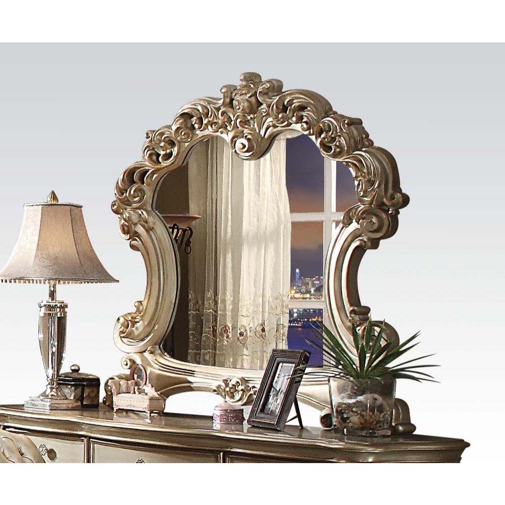 Vendome Mirror - Gold Patina & Bone