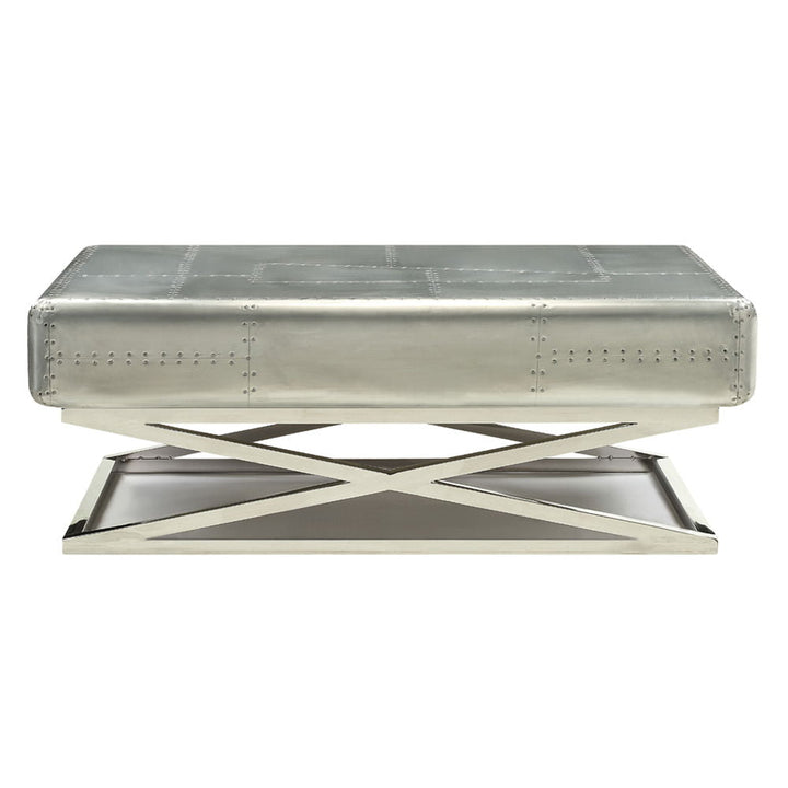 Brancaster - 51" Coffee Table - Aluminum