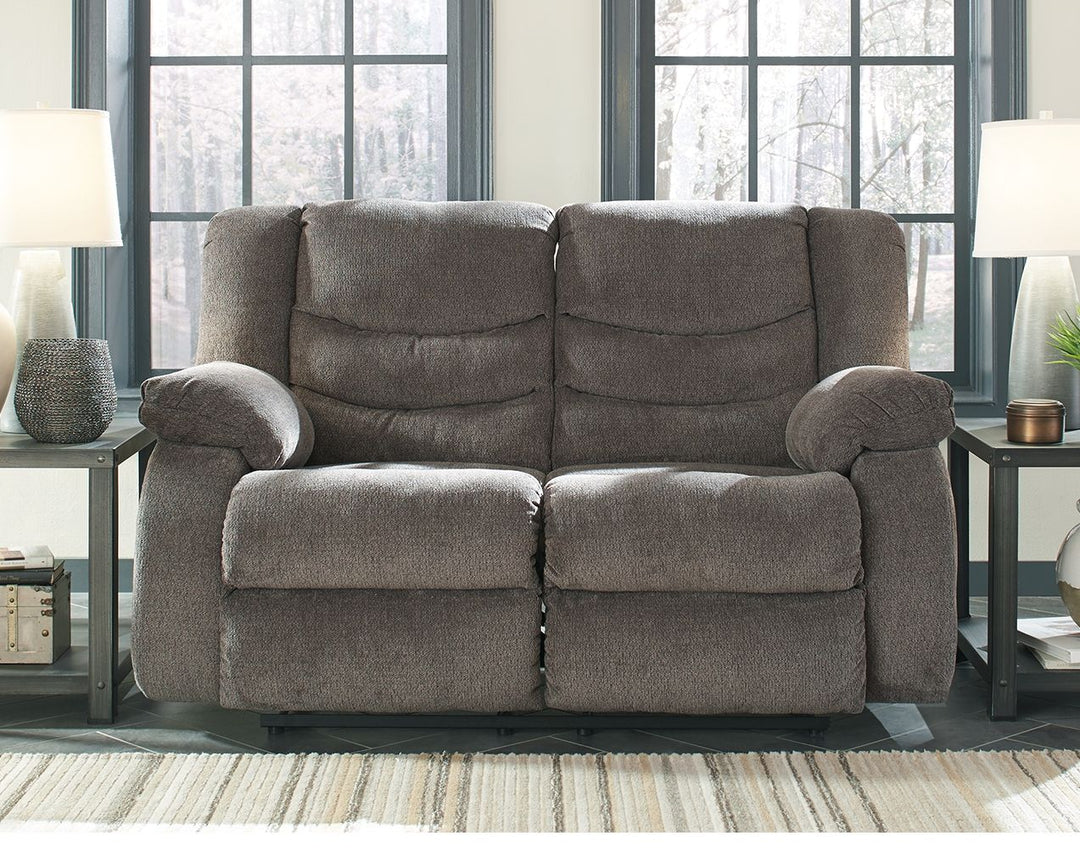 Tulen - Reclining Loveseat - Gray