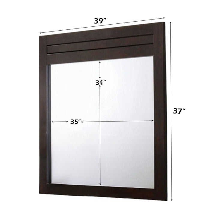 Panang Mirror in Mahogany - dimensions