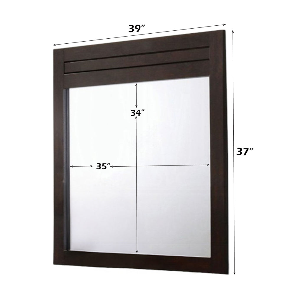 Panang Mirror in Mahogany - dimensions