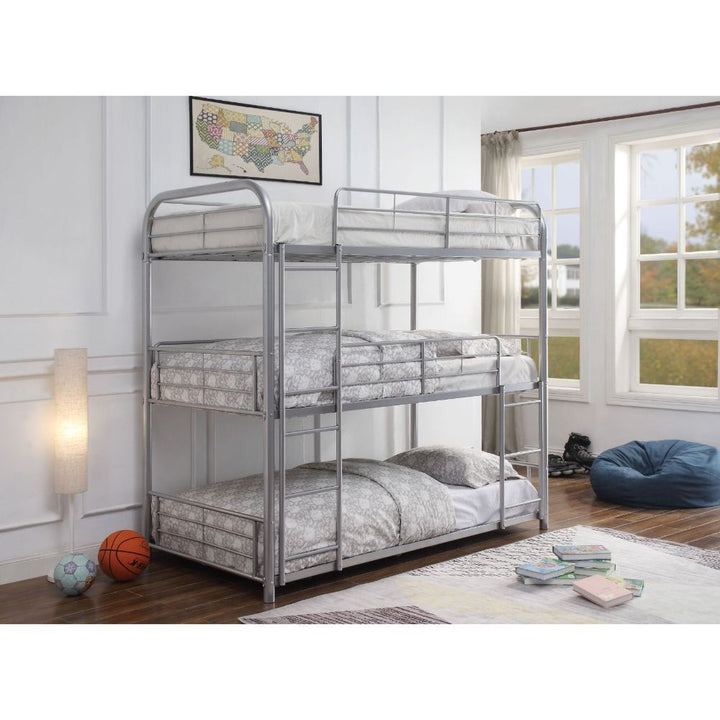 Cairo - Triple Twin Bunk Bed - Silver