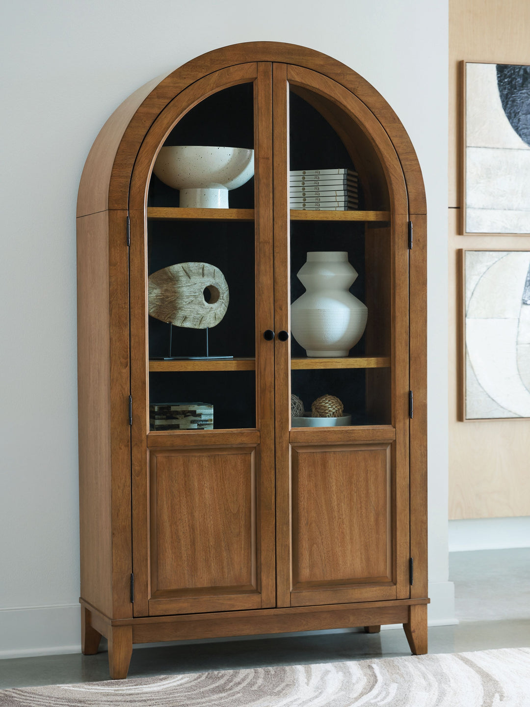 Dagandale - Accent Cabinet - Natural / Black