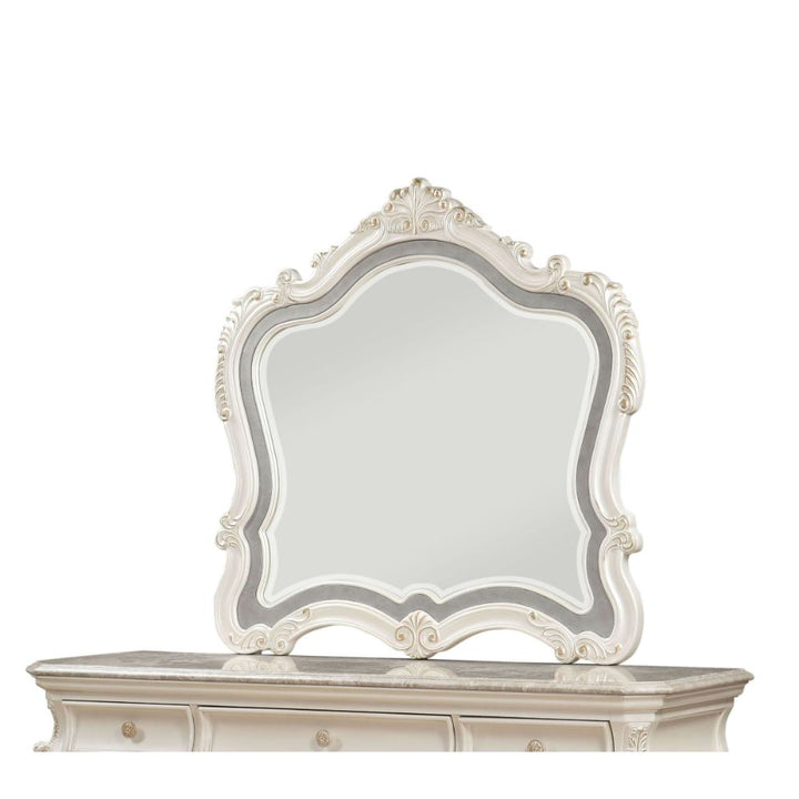 Chantelle Mirror in Pearl White