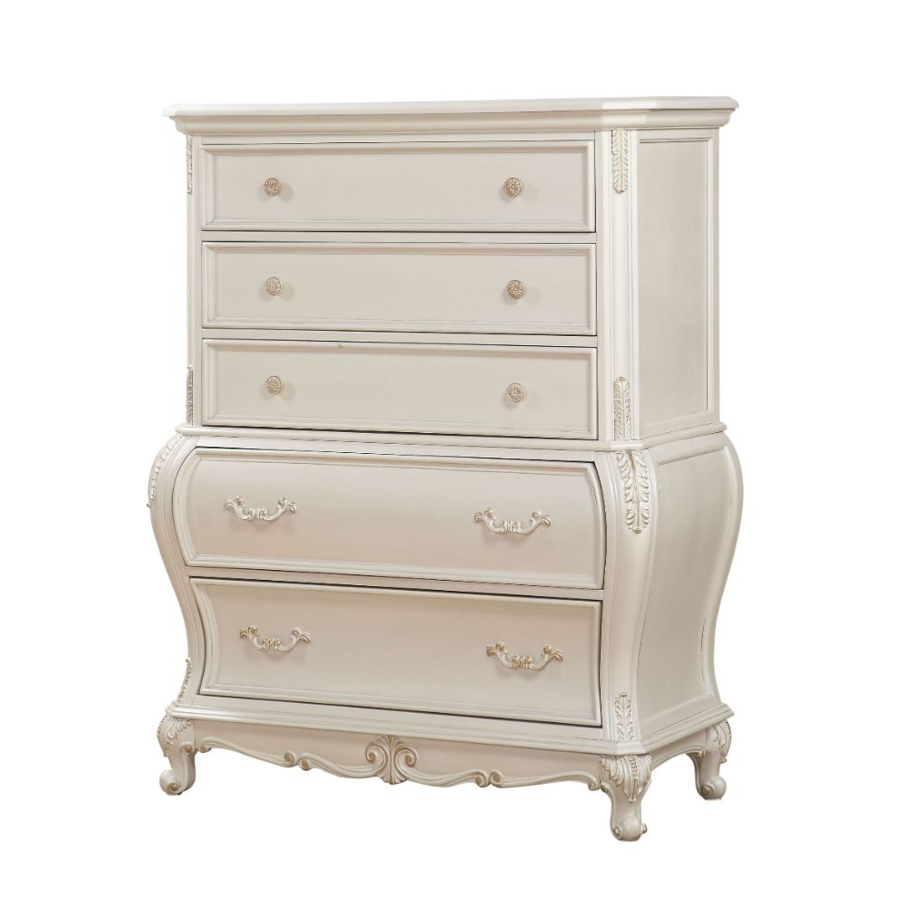 Chantelle Chest in Pearl White