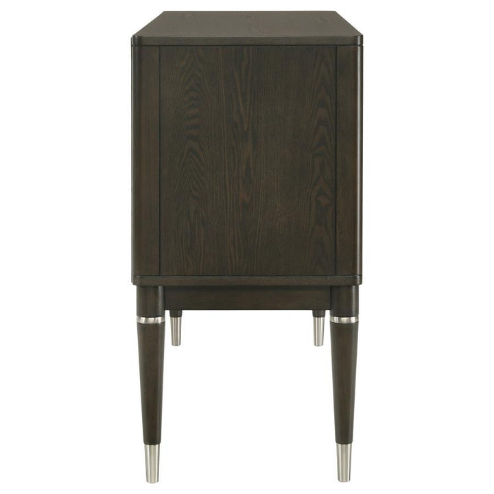 Reseda - 4-Door Dining Sideboard Server With Shelves - Ash Brown