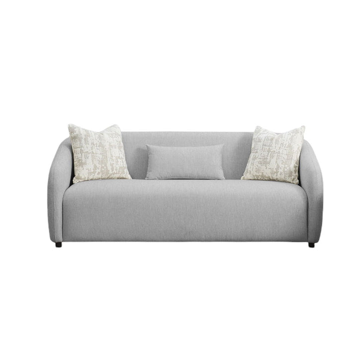 Etienne - Sofa With 3 Pillows - Gray Linen