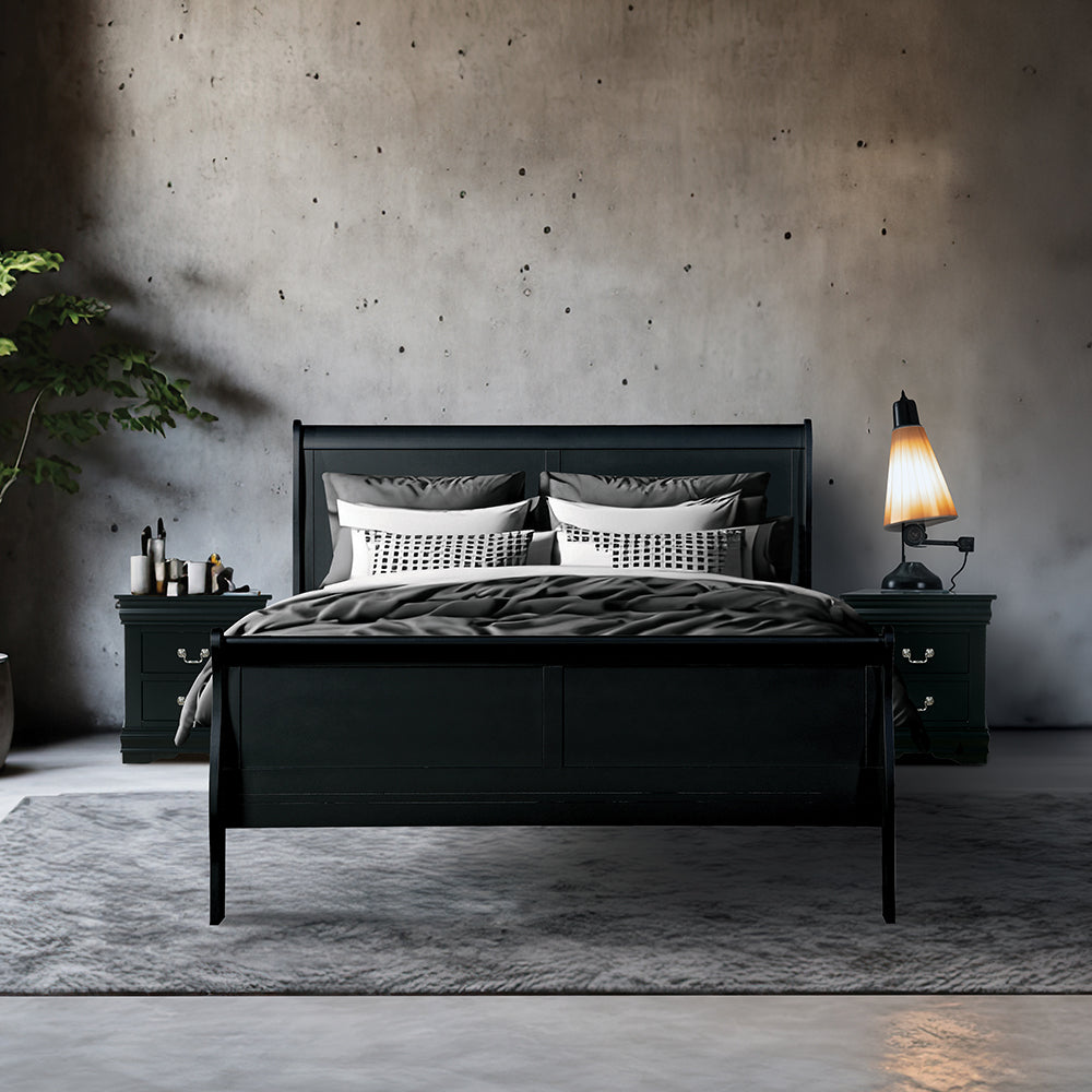 Louis Philippe EK Bed in Black