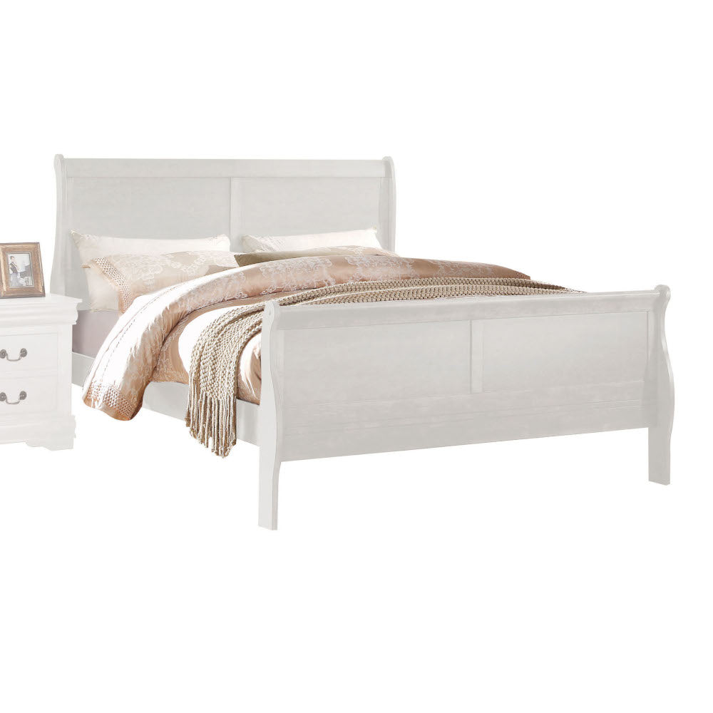 Louis Philippe EK Bed in White