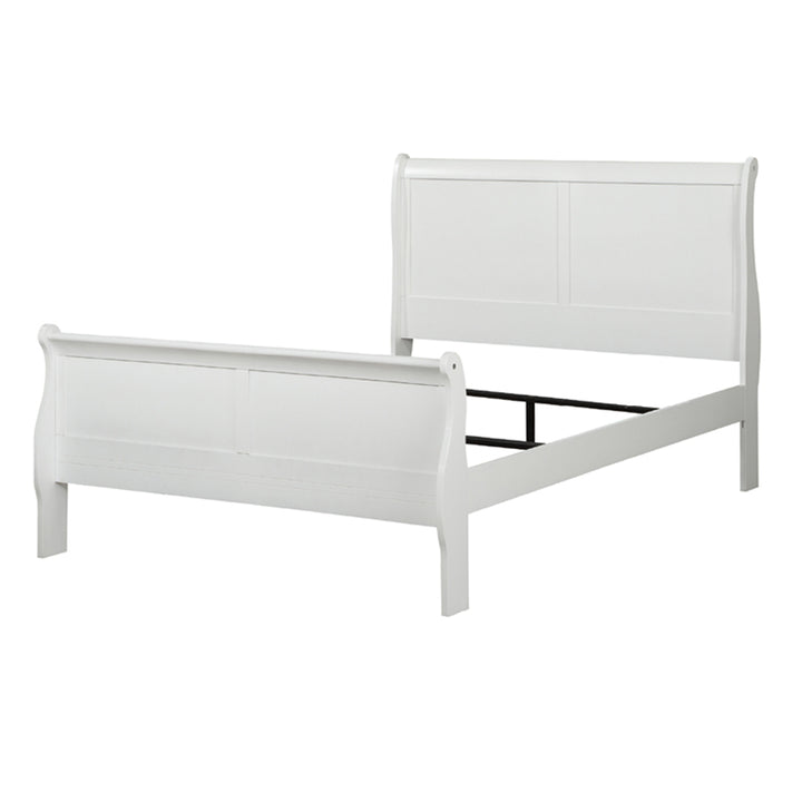Louis Philippe Queen Bed in White