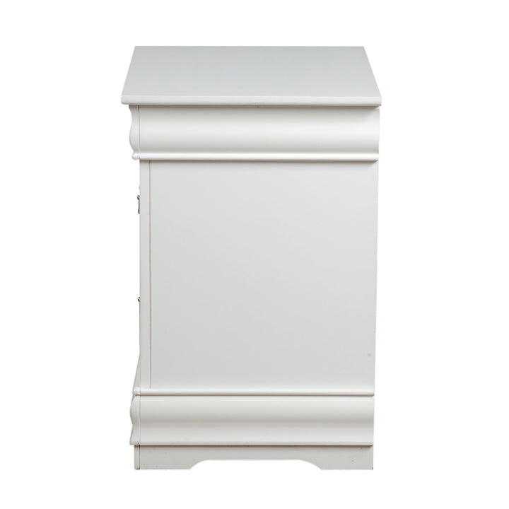 Louis Philippe Nightstand in White Finish