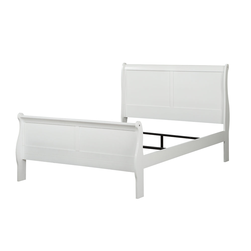 Louis Philippe Twin Bed in White