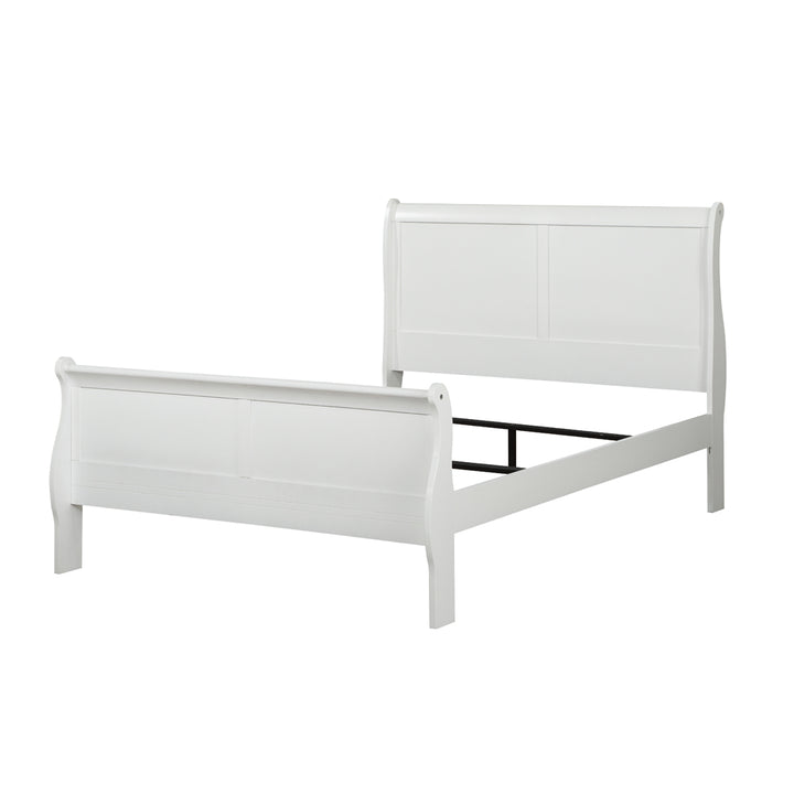 Louis Philippe Twin Bed in White