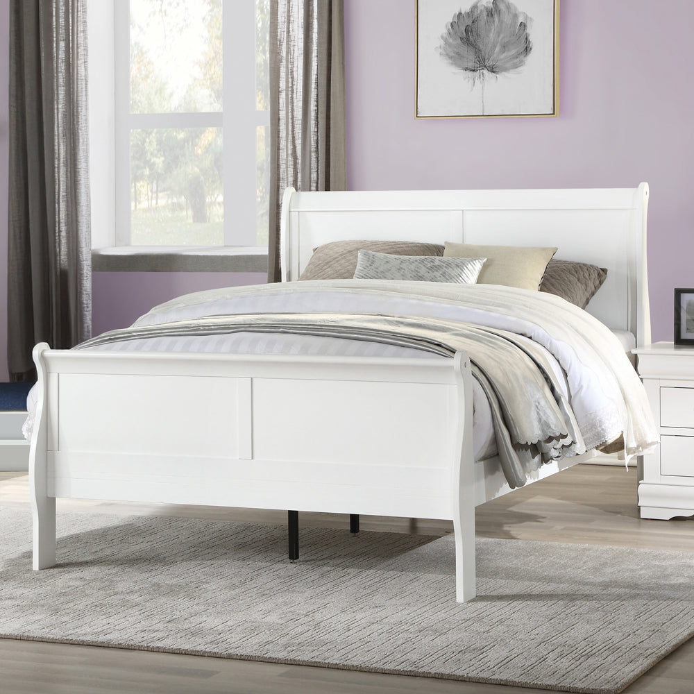 Louis Philippe Twin Bed in White