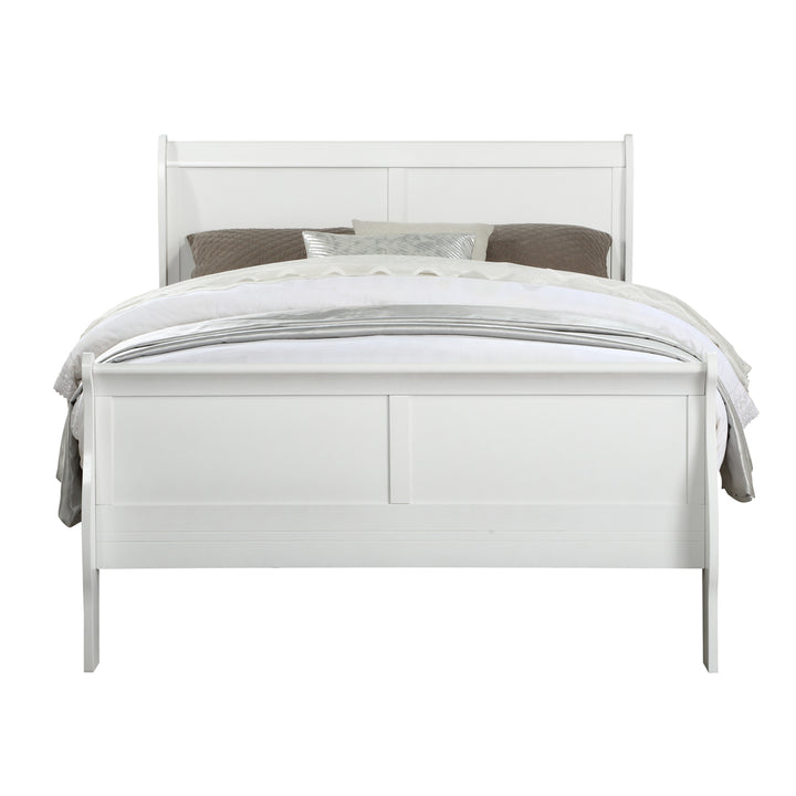 Louis Philippe Twin Bed in White